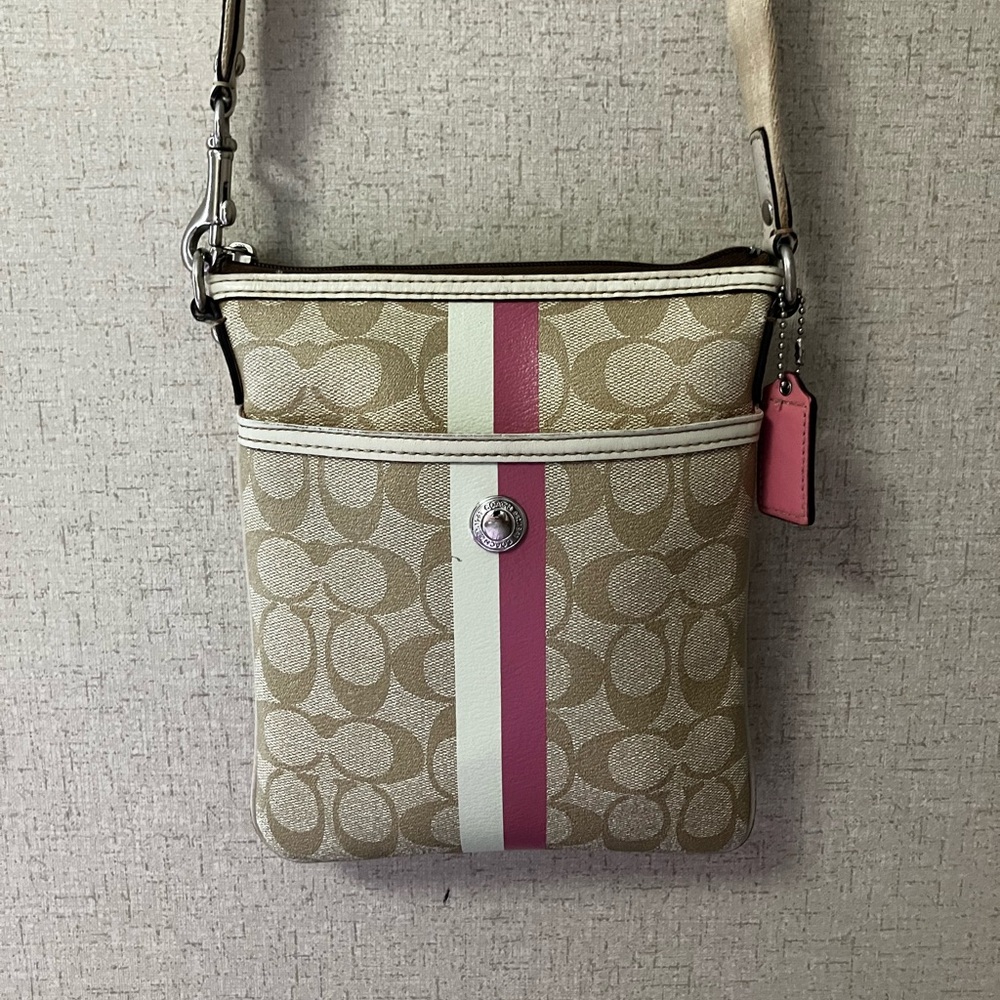 Coach Tan Signature Crossbody